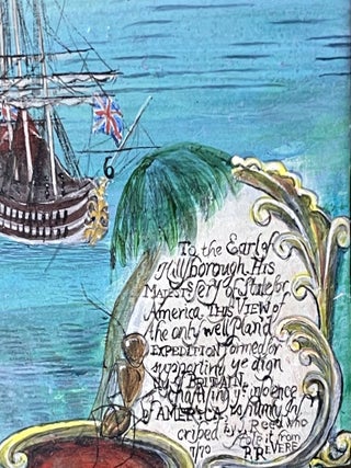 A View of Part of the Town of Boston in New England and British Ships of War Landing their Troops! 1768.