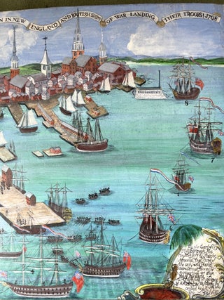 A View of Part of the Town of Boston in New England and British Ships of War Landing their Troops! 1768.