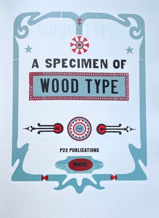 Item #18731 A Specimen of Wood Type. Richard Kegler