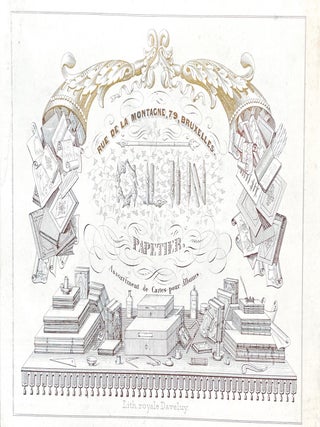Item #18863 Olin, Papetier. Carte Porcelaine