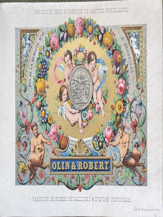 Item #18875 Olin & Robert, Papetier. Carte Porcelaine