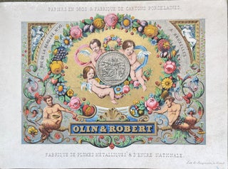 Item #18875 Olin & Robert, Papetier. Carte Porcelaine