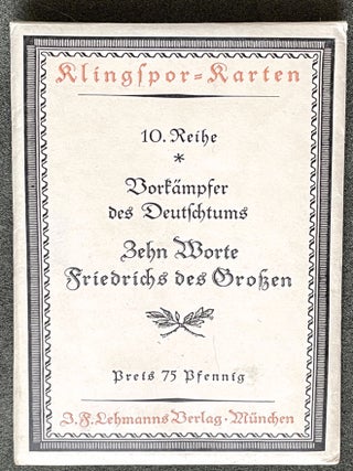 Item #19032 Klingspor-Karten. Type Foundry Postcards