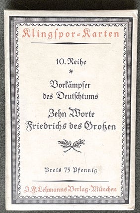 Item #19032 Klingspor-Karten. Type Foundry Postcards