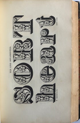 Item #6522 Specimen of Printing Types and Ornaments. William Hagar, Co