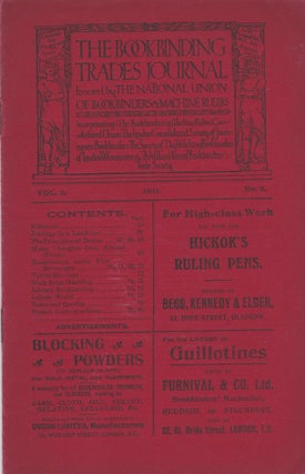 Item #9329 THE BOOKBINDING TRADES JOURNAL. 31 issues. Bookbinding